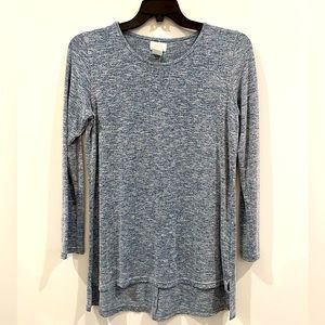 Blue sweater tunic